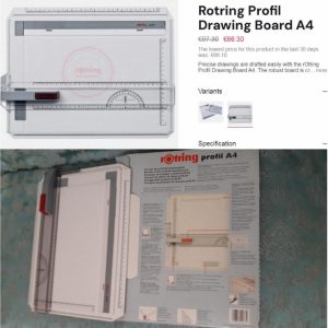 تخته رسم آلمانی رترینگ Rotring A4 Profil board