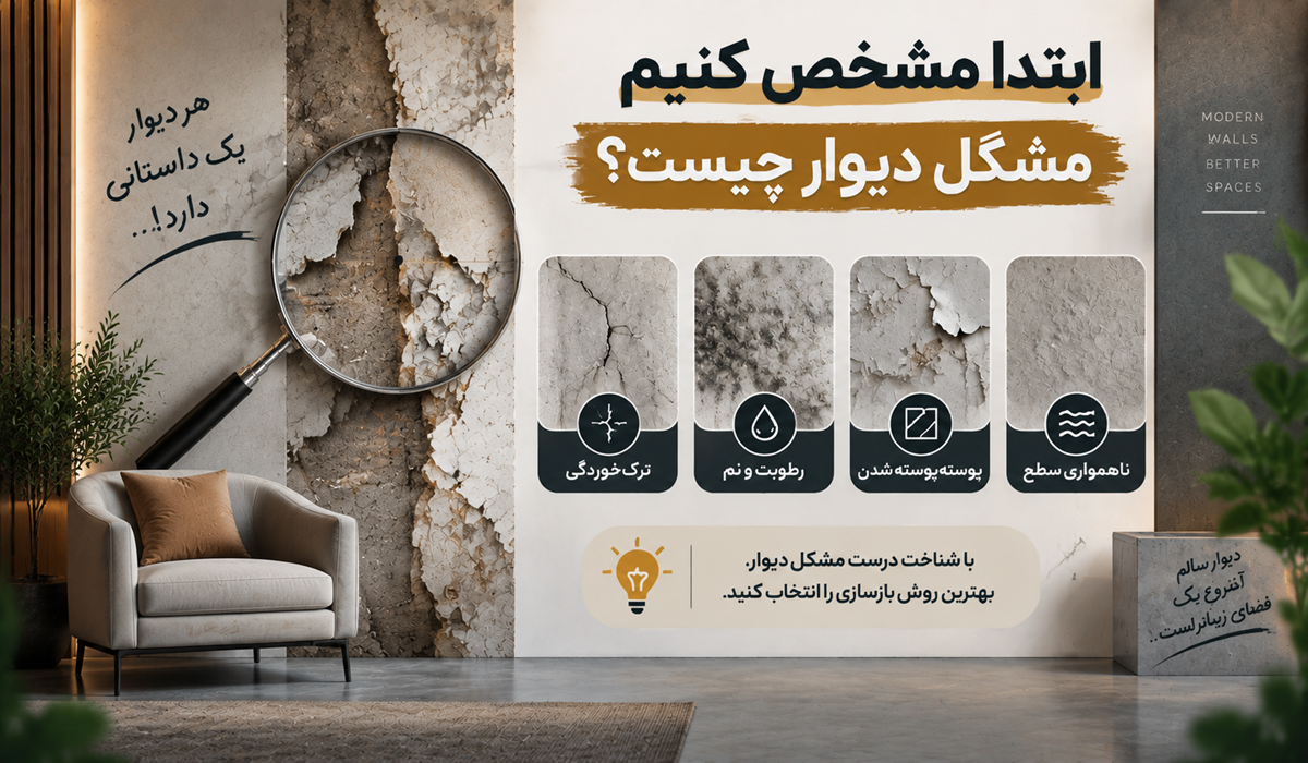 ابتدا مشخص کنیم مشکل دیوار چیست
