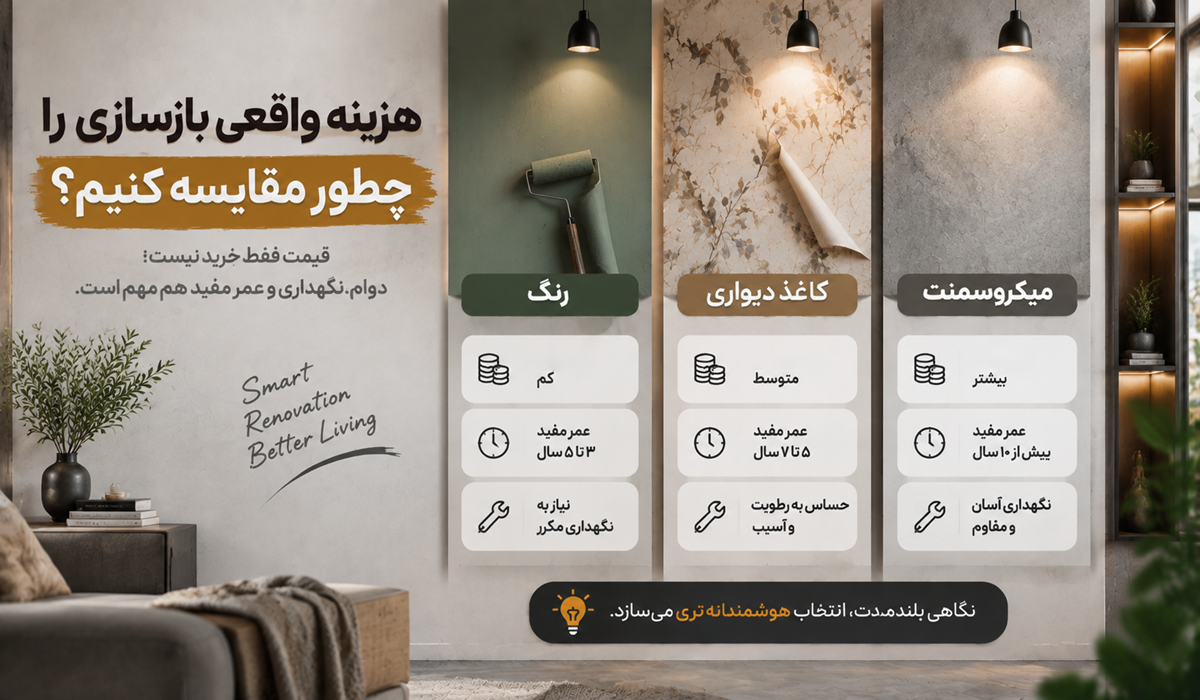 هزینه واقعی بازسازی را چطور مقایسه کنیم؟