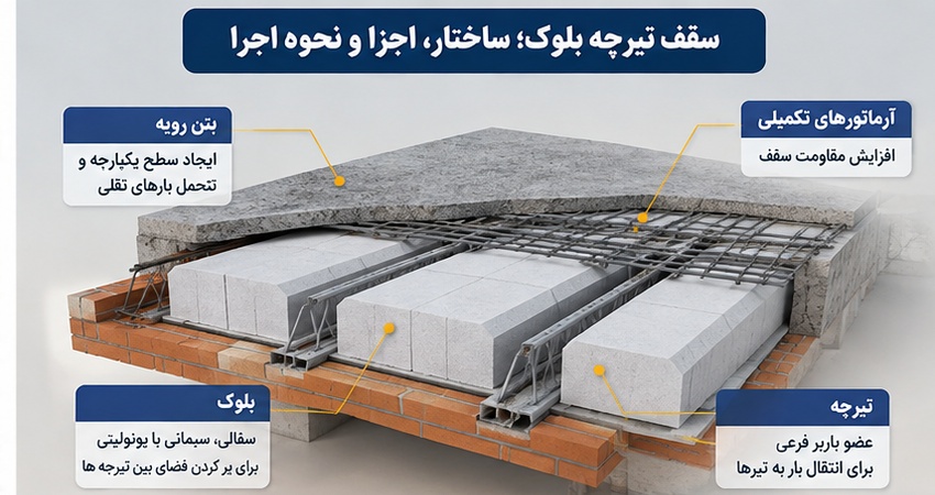 سقف تیرچه بلوک
